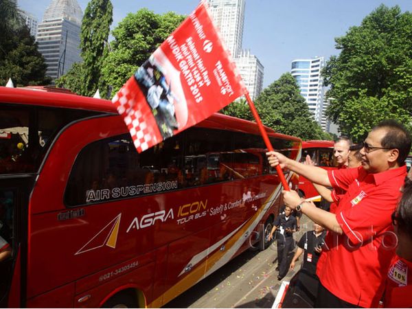 CT Lepas Pemudik Bareng Carrefour