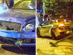 Kecelakaan Dua Mobil Mewah Senilai Rp 7,3 Miliar