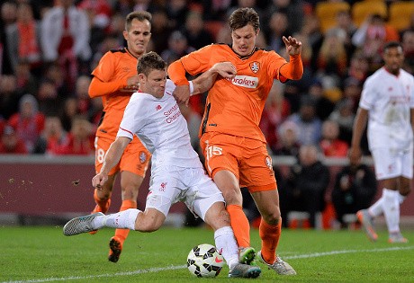 Milner Bawa Liverpool Taklukkan Brisbane Roar 2-1