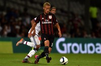     Milan akhirnya bisa menyamakan kedudukan melalui Poli saat laga tersisa 16 menit. Diawali tusukan Keisuke Honda di sisi kiri, dia lalu mengirim umpan pada Cerci. Valerio Pennicino/Getty Images/detikFoto.