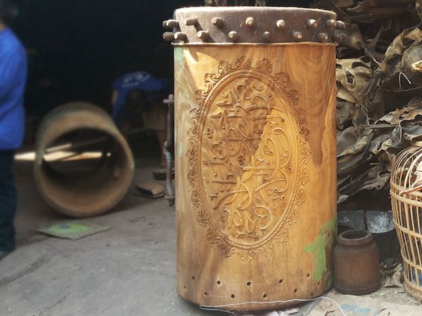 Dug Dug Dug! Begini Cara Membuat Bedug di Demak