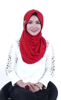 Kreasi Hijab dengan Bros Menggunakan Round Shawl