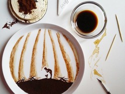 Unik! Seniman Latte Bikin Karya Seni dari Ampas Kopi