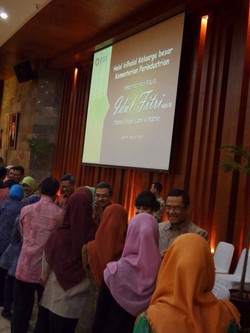 Saleh Husin Silaturahmi dengan 2.800 Karyawan Kemenperin