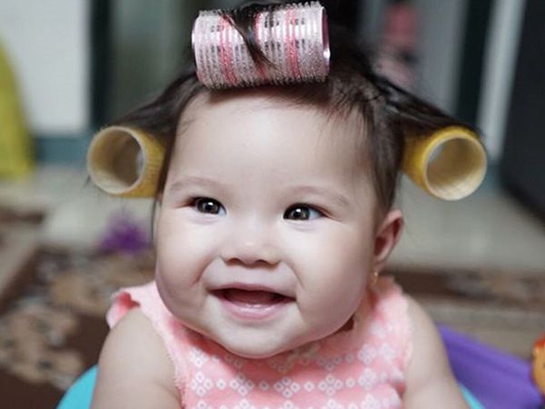 So Cute! Putri Gading-Gisel Menggemaskan Pakai Roll Rambut