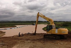 Diresmikan Jokowi Desember, Bendungan Raknamo Sudah 15,76%