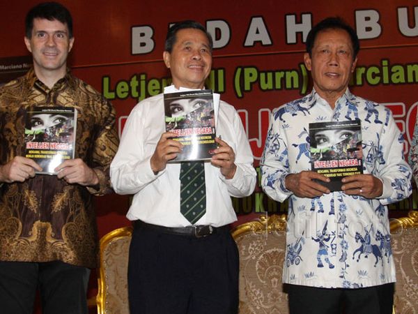 Sutiyoso Hadiri Peluncuran Buku Marciano Norman