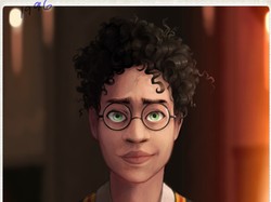 Fans Bikin Gambar Harry Potter Cs Berkulit Hitam