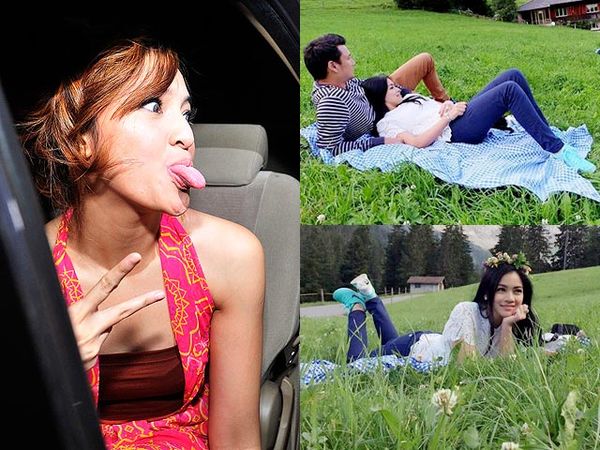 Marshanda Julurkan Lidah, Kemesraan Titi-Tian di Swiss yang Bikin Iri