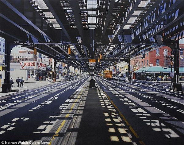 Keren, Lukisan Perkotaan Ini Sangat Mirip Foto