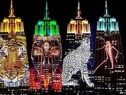 Menakjubkan! Video Mapping di Gedung Tertinggi New York