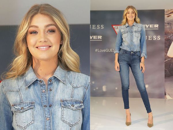 Double Denim Style ala Gigi Hadid
