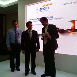 Genjot Transaksi Kartu Kredit, Bank Mandiri Gandeng Marina Bay Sands