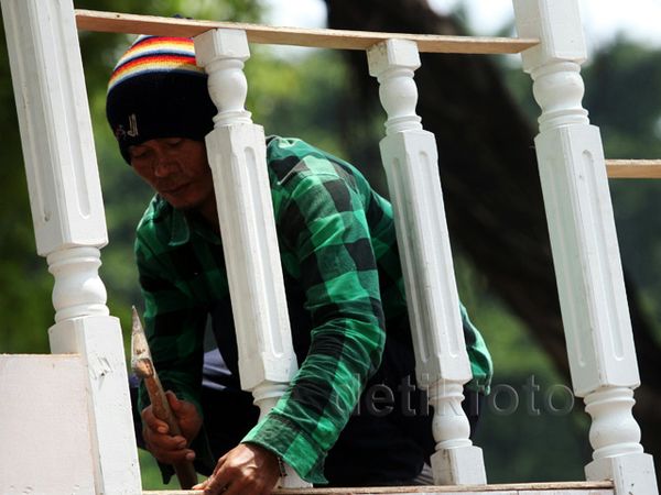 Persiapan HUT RI di Istana