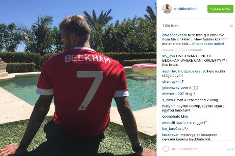 Beckham Pamer Jersey Baru MU