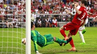 Gol yang mengantarkan Bayern Munich sebagai juara Audi Cup dicetak oleh Lewandowski di menit ke-88. Michaela Rehle/Reuters/detikFoto.