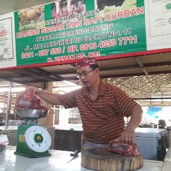Tak Mogok, Pedagang di Makassar Jual Daging Sapi Rp 120 Ribu/Kg