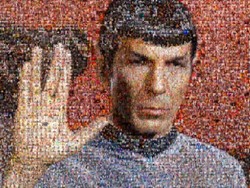 Mr. Spock di Star Trek Jadi Karya Seni Mozaik