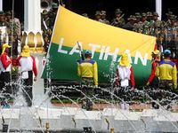 Paskibraka Latihan Pengibaran Bendera Merah Putih