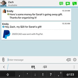 BBM Bisa Kirim Duit via PayPal