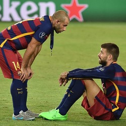 Rayakan Kemenangan Piala Super Eropa, Pique Ejek Madrid (Lagi)