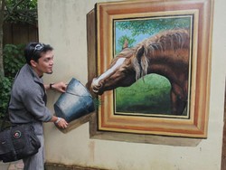 Eco Green Park Batu, Lukisan 3D Hingga Gajah dari TV