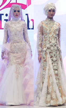 Terinspirasi Peri, Dida Mischavaro Pamer Koleksi Baju Pengantin Muslimah