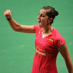 Carolina Marin Kalahkan Saina Nehwal untuk Pertahankan Gelar Juara