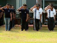 Upacara HUT ke-70 RI di Lapas Cipinang