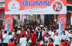 Bank Mandiri Pimpin 36 BUMN Rayakan HUT ke-70 RI di NTB