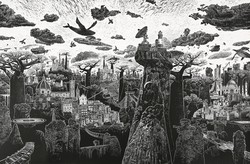 Keren! Seniman Ini Gabungkan Landmark Dunia Dalam Lukisan