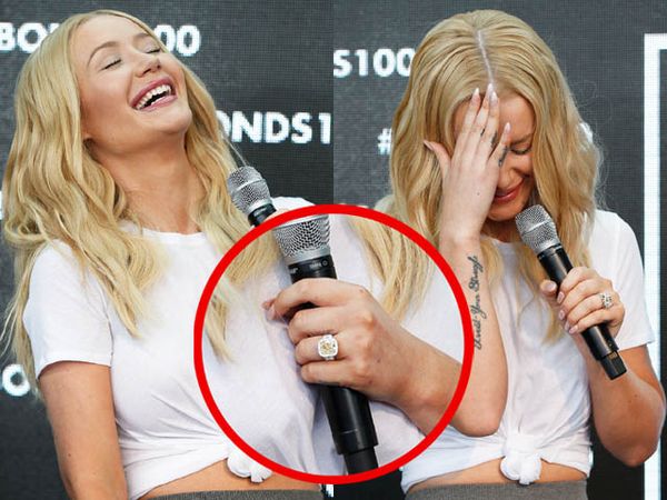 Iggy Azalea Malu-malu Pamer Cincin Tunangan