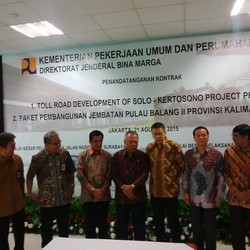 Kontrak Proyek Tol Solo-Kertosono dan Jembatan di Kaltim Rp 4,48 T Diteken