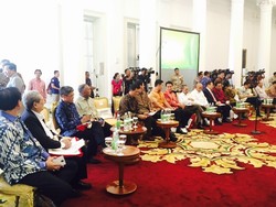 Di Depan Pengusaha Nasional, Jokowi: Kita Harus Satu Tekad Atasi Masalah Ekonomi