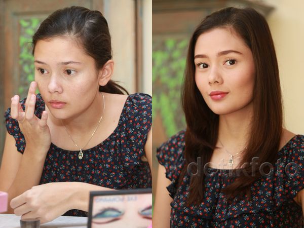 Begini Wajah Tiara Westlake Sebelum dan Sesudah Dipoles Make-up