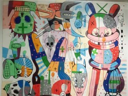 Gurita Berkepala Tengkorak ala Eddie Hara Dipamerkan di Jakarta