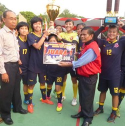 Jaya Kencana Angels Juara Kejurnas Futsal Putri Kartini Cup