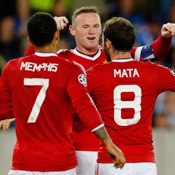 Rooney Trigol, MU Lumat Club Brugge untuk Maju ke Fase Grup