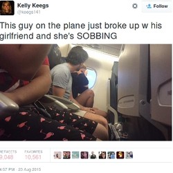 Putus di Pesawat, Pertengkaran Pasangan Ini Disiarkan di Twitter