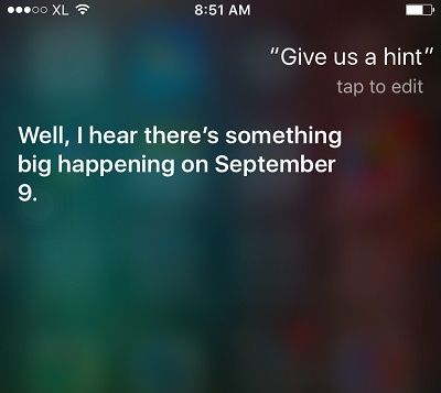 Jawaban Siri Soal Pesta Misterius Apple di 9 September