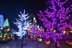 Indahnya Pohon Menyala di Jateng Fair 2015