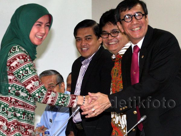 Yasonna Laoly Rapat Bahas UU Merek