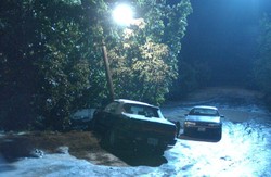 Mobil Tabrak Pohon Karena Sopir Asyik Berselfie