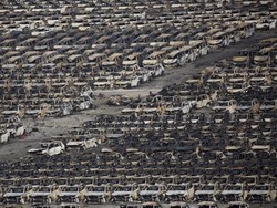 Setelah Ledakan Besar, Pabrikan Mobil Mulai Beraktivitas di Tianjin, China