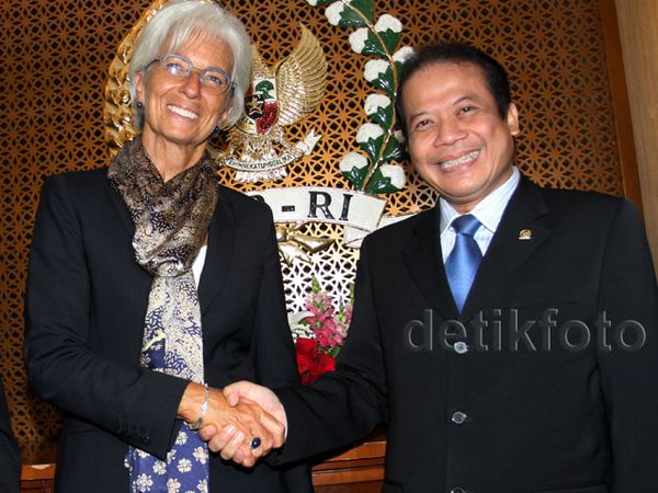 Bos IMF Temui Pimpinan DPR