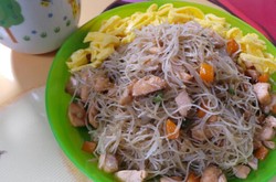 Resep Anak: Bihun Goreng Salmon