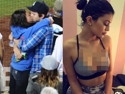 Ashton Kutcher Cium Mesra Mila Kunis, Kylie Jenner Seksi Pamer Tindikan