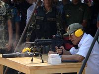 Menhan Kunjungi Markas Marinir Marunda