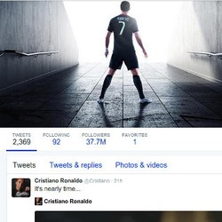 Satu Tweet Ronaldo Berharga Rp 3,7 M