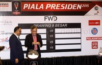 Pengundian babak delapan besar Piala Presiden digelar di Royal Kuningan Hotel, Jakarta, Jumat (11/9/2015).